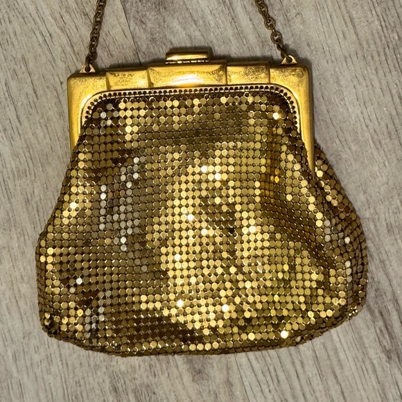 NEW Whiting & Davis Vintage Small Goldtone Metal Mesh Clutch/Evening Bag - Picture 6 of 8